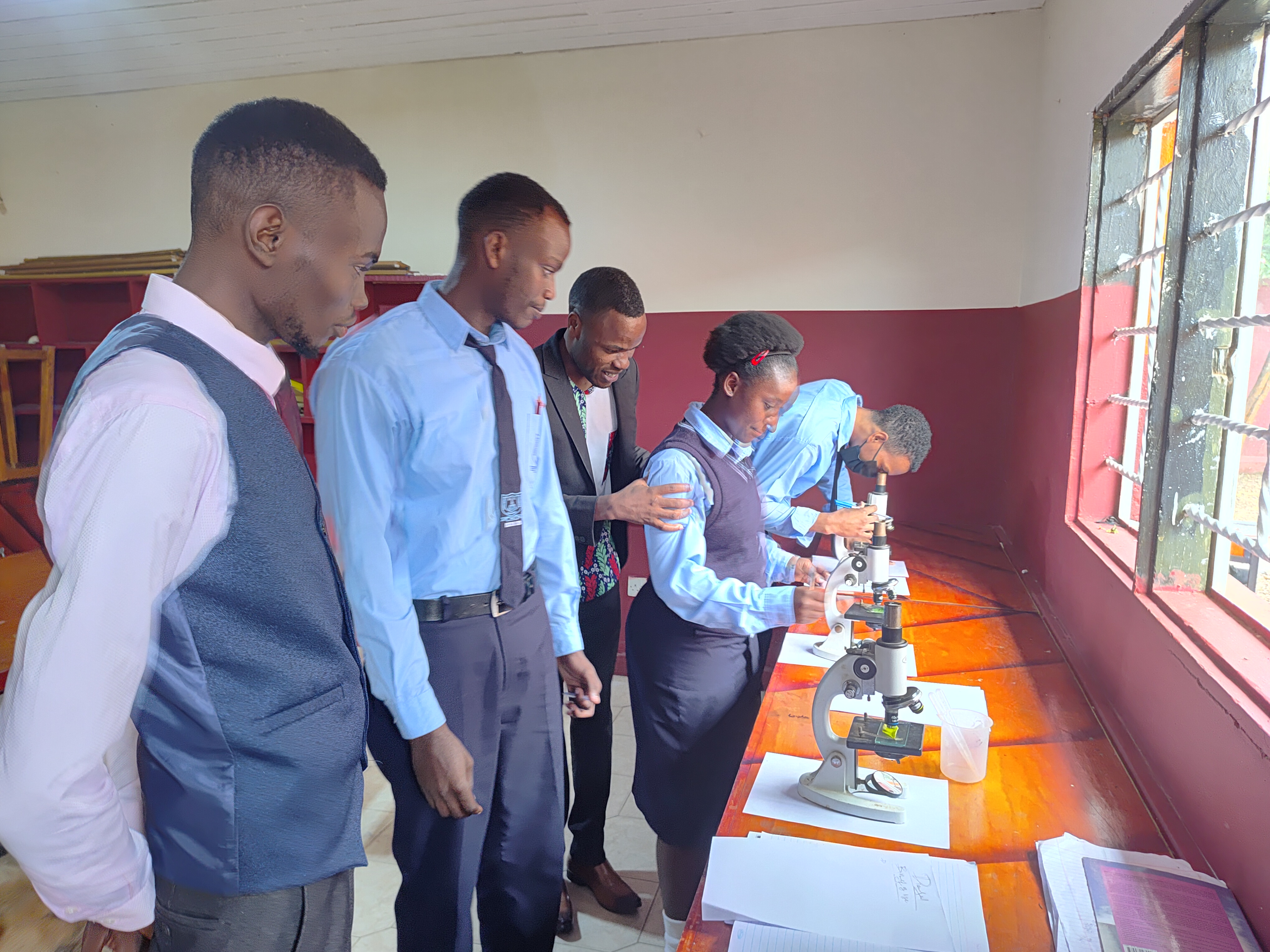 Interactive science learning and research at Everlight College.